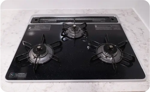 ハイパーガラスコートトップ ミツロガスコンロ 参考写真