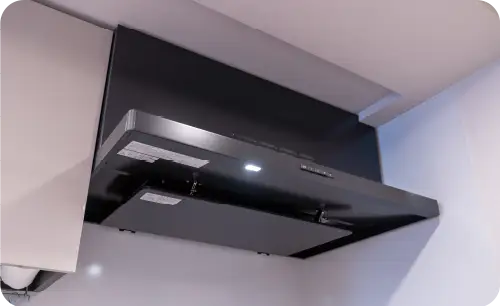 整流板付レンジフード 参考写真