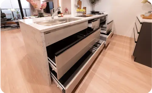 プルモーション付スライド収納 参考写真